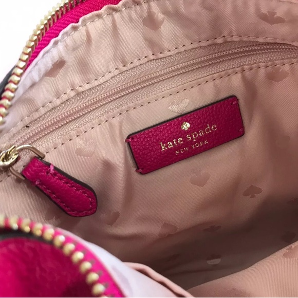 Kate Spade Rosie  Small Crossbody Bag. Pink. Pink  & White Strap. New With Tag. - Picture 11 of 13